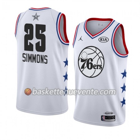 Maillot Basket Philadelphia 76ers Ben Simmons 25 2019 All-Star Jordan Brand Blanc Swingman - Homme
